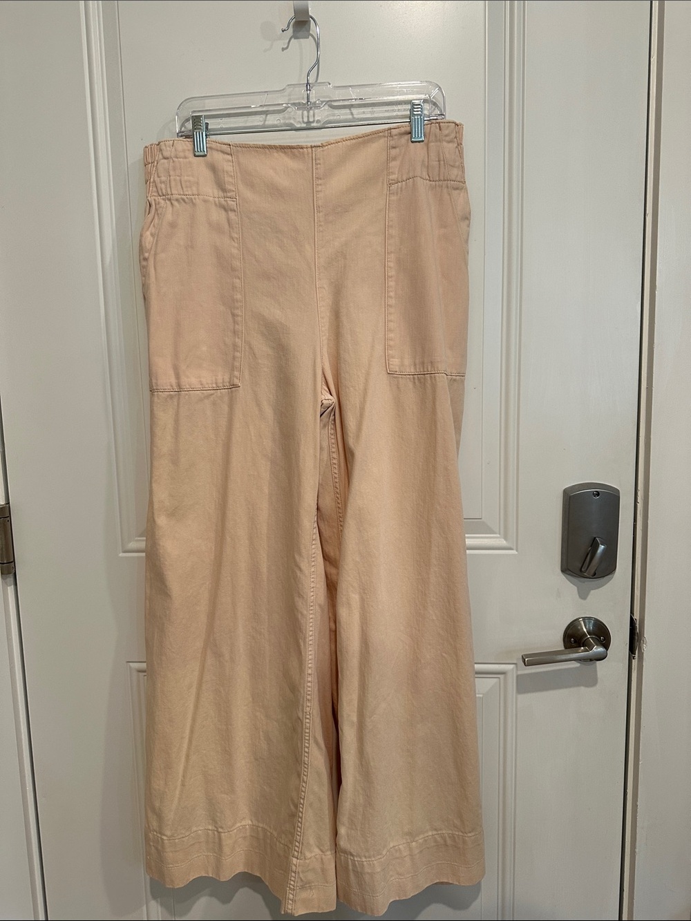 We The Free Wide-Leg Pants in Peach